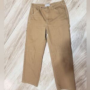 Everlane Utility Carpenter Barrel Pant Size 8 Oak Brown Tan Quality